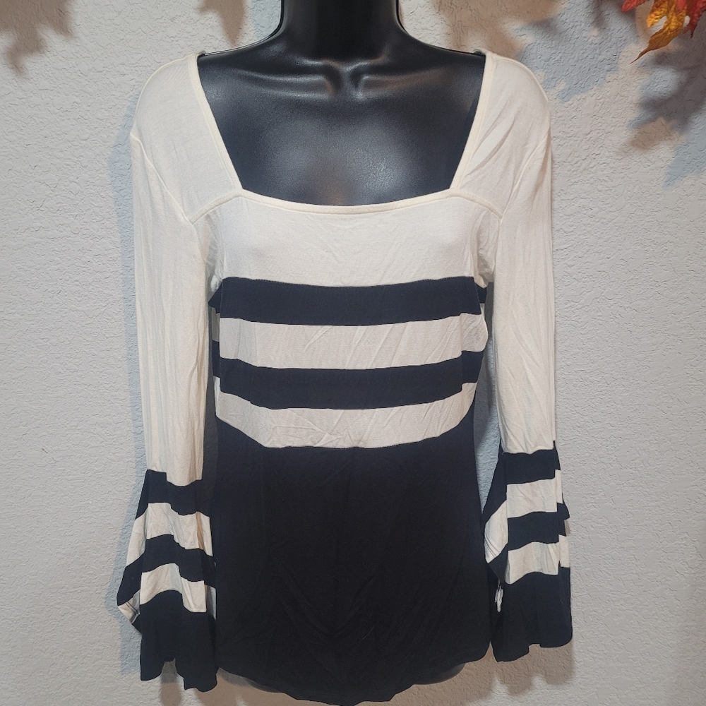 Boston proper top with bell sleeves